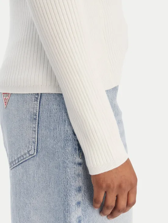 Guess Sweter W6RR58 Z2YK2 Écru Regular Fit