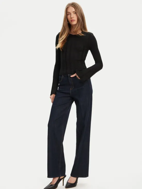 Guess Sweter W5YR13 Z3OT0 Czarny Regular Fit