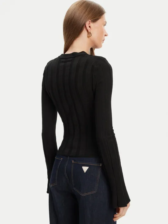 Guess Sweter W5YR13 Z3OT0 Czarny Regular Fit