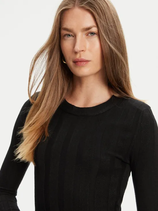 Guess Sweter W5YR13 Z3OT0 Czarny Regular Fit