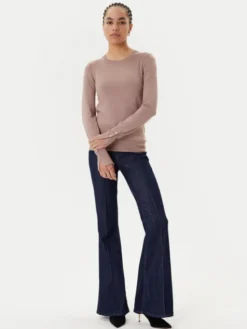 Guess Sweter W2YR30 Z2V62 Brązowy Regular Fit