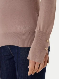 Guess Sweter W2YR30 Z2V62 Brązowy Regular Fit