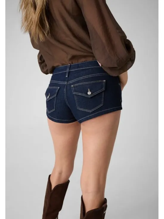 Guess Szorty materiałowe 183138 Niebieski Short Fit