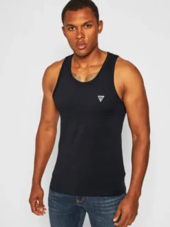 Guess Tank top U97M02 JR003 Czarny Regular Fit