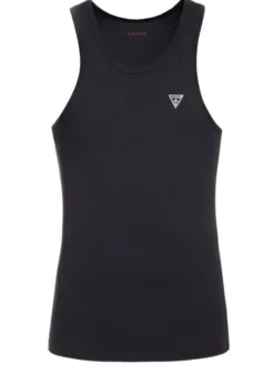 Guess Tank top U97M02 JR003 Czarny Regular Fit