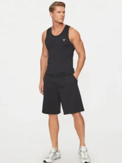 Guess Tank top U97M02 KCD31 Czarny Regular Fit