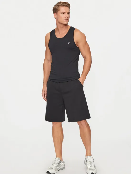 Guess Tank top U97M02 KCD31 Czarny Regular Fit