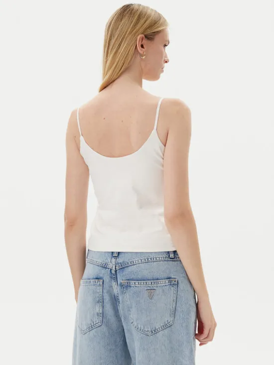 Guess Top V5GP22 J1314 Biały Slim Fit