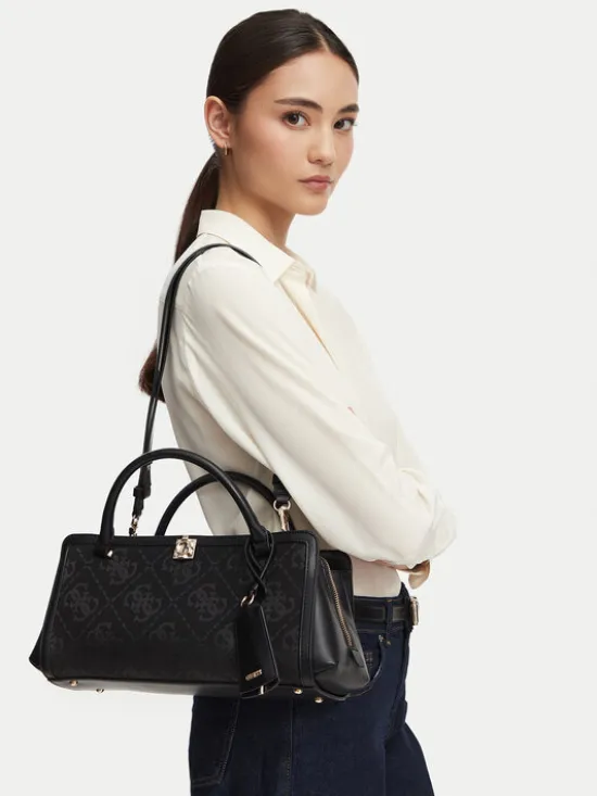 Guess Torebka Audrey Logo HWJG97 55060 Czarny