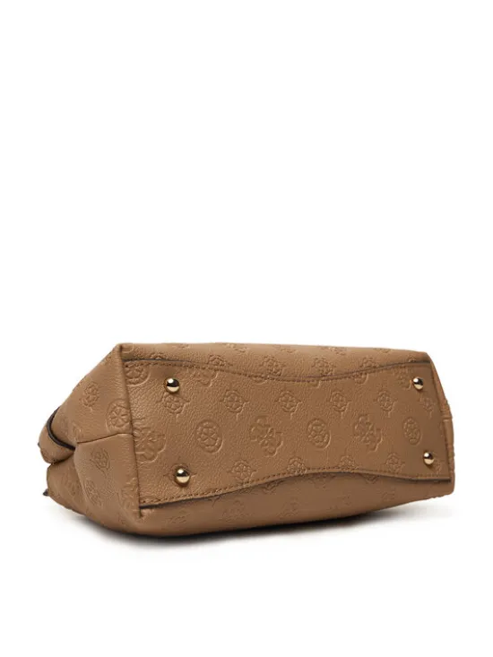Guess Torebka Ella Logo Mini HWPD97 46730 Beżowy ciemny