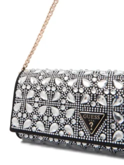 Guess Torebka Elsie Mini HWSC96 50710 Srebrny