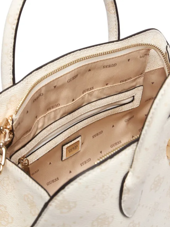 Guess Torebka Emelie Logo HWGP99 28060 Biały