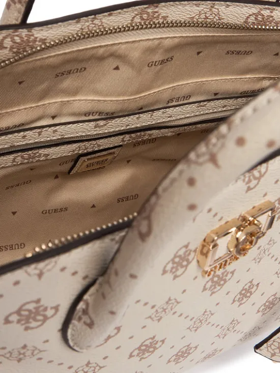 Guess Torebka Emelie Logo HWGP99 28060 Écru