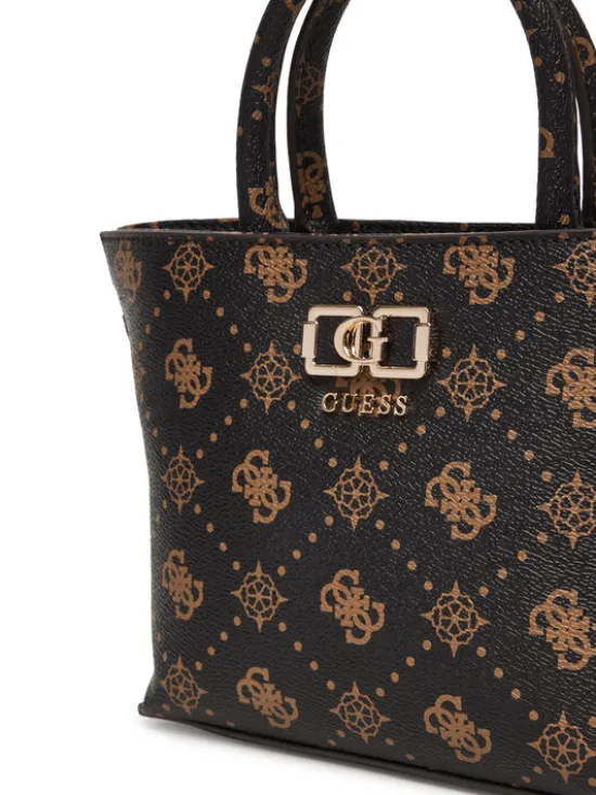 Guess Torebka Emelie Logo Mini HWGP99 28750 Brązowy