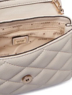 Guess Torebka Frances Mini HWQG22 41780 Kremowy