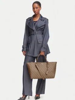 Guess Torebka Marissa Logo HWSG24 82240 Brązowy jasny