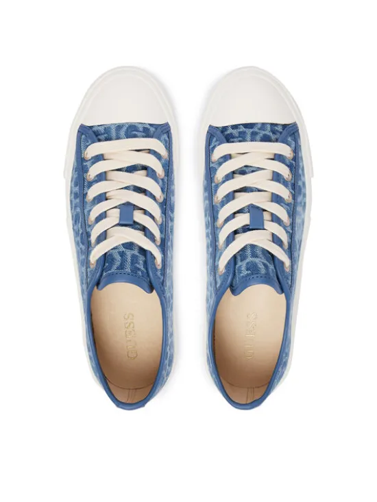 Guess Trampki FLTC3Y FAL12 Niebieski