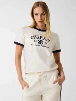 Guess T-Shirt 183416 Biały Classic Fit