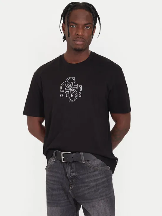 Guess T-Shirt M5BI76 I3Z14 Czarny Relaxed Fit