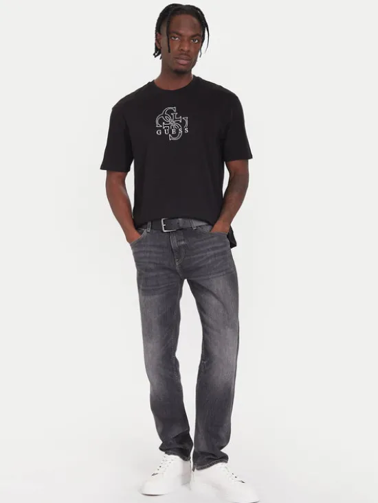 Guess T-Shirt M5BI76 I3Z14 Czarny Relaxed Fit