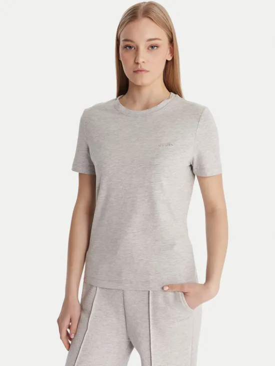 Guess T-Shirt V6RI07 J1314 Szary Regular Fit