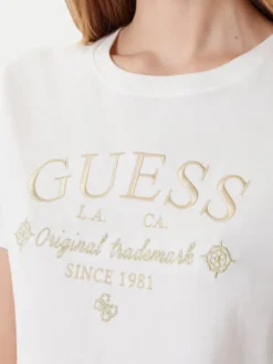 Guess T-Shirt V5YI03 I3Z14 Biały Regular Fit