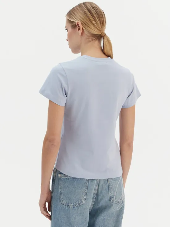 Guess T-Shirt V4YI21 KCDH1 Błękitny Regular Fit