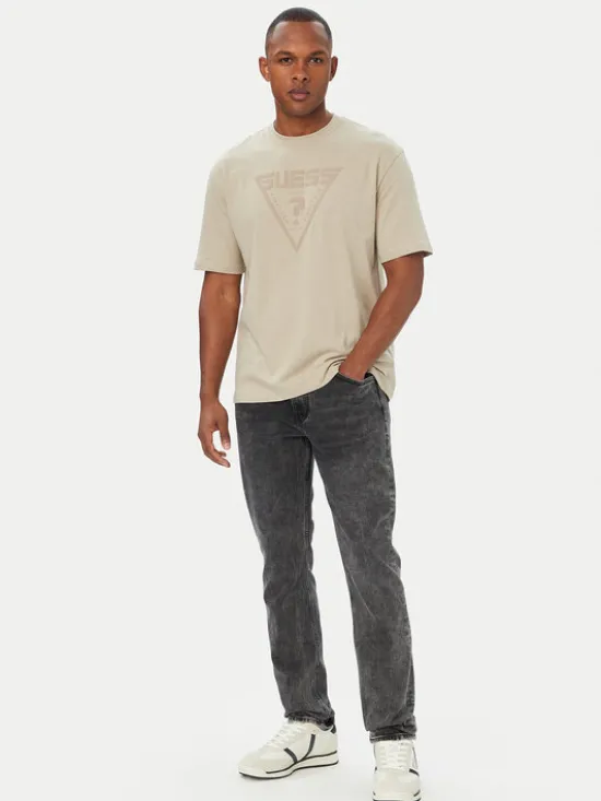 Guess T-Shirt Z4BI02 I3Z14 Beżowy Regular Fit