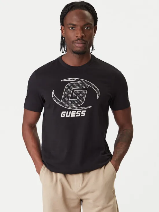 Guess T-Shirt Z6RI06 I3Z14 Czarny Regular Fit