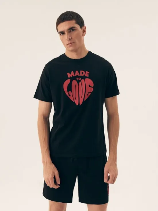 Henderson Piżama 42777 Czarny Regular Fit
