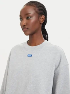 HUGO Bluza Delessa 50534344 Szary Regular Fit