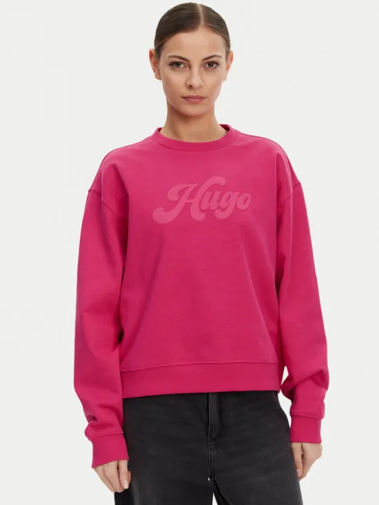 HUGO Bluza Deroxina 50541169 Różowy Relaxed Fit