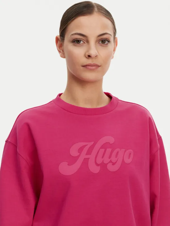 HUGO Bluza Deroxina 50541169 Różowy Relaxed Fit