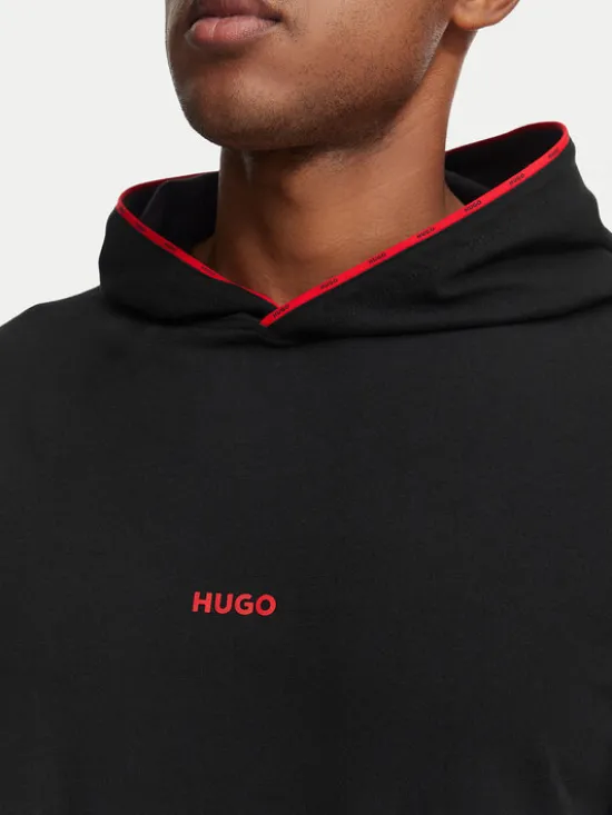 HUGO Bluza Noah 50566164 Czarny Regular Fit