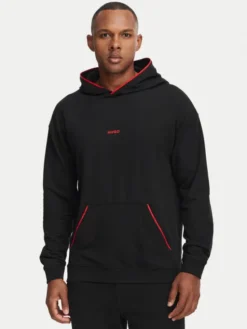 HUGO Bluza Noah 50566164 Czarny Regular Fit