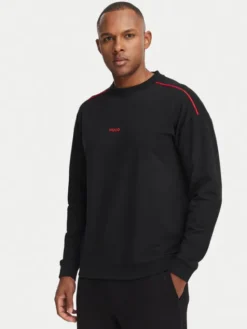 HUGO Bluza Noah 50566160 Czarny Regular Fit