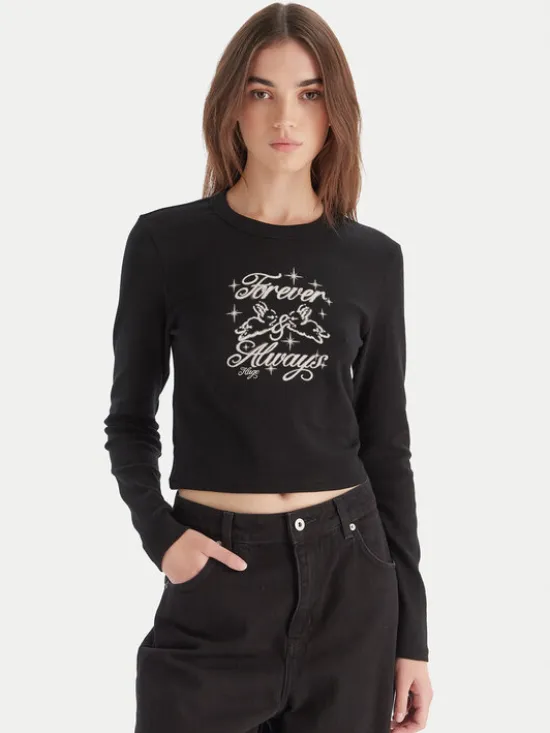 HUGO Bluzka Duspark 50550132 Czarny Slim Fit