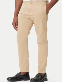 HUGO Chinosy David251D 50530886 Beżowy Slim Fit