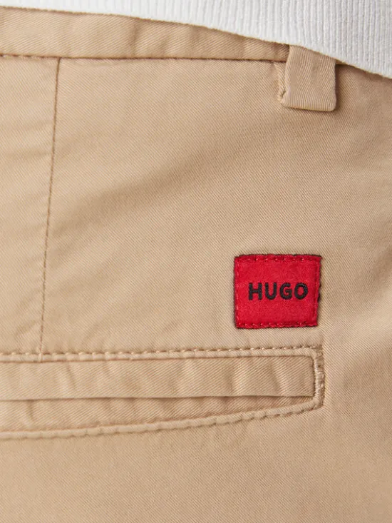 HUGO Chinosy David251D 50530886 Beżowy Slim Fit