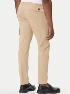 HUGO Chinosy David251D 50530886 Beżowy Slim Fit