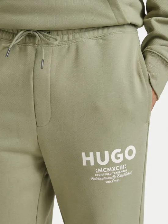 HUGO Dres Nazardo 50571220 Beżowy Regular Fit