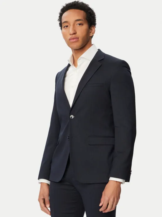 HUGO Garnitur Arti-Hesten 253X 50567831 Granatowy Extra Slim Fit