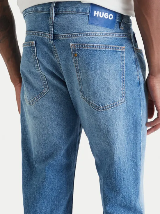 HUGO Jeansy Ash 50555955 Niebieski Slim Fit