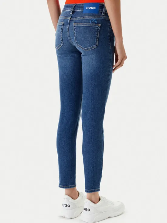 HUGO Jeansy Garuka_B 50544493 Niebieski Skinny Fit