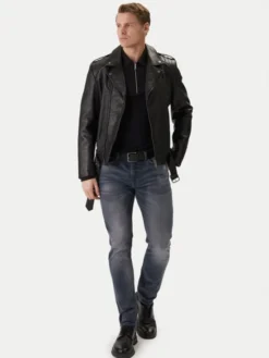 HUGO Jeansy 50555167 Granatowy Regular Fit