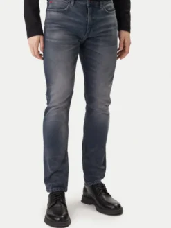 HUGO Jeansy 50555167 Granatowy Regular Fit