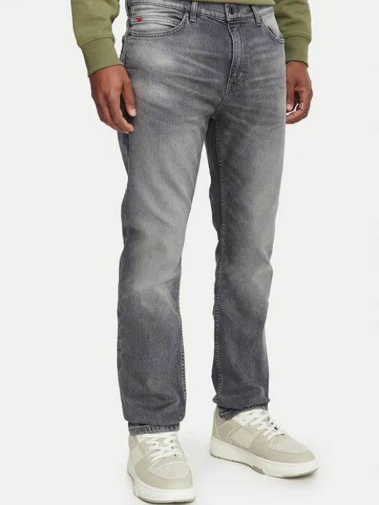 HUGO Jeansy 50561259 Szary Slim Fit