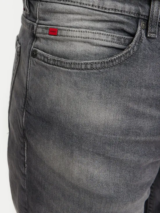 HUGO Jeansy 50561259 Szary Slim Fit