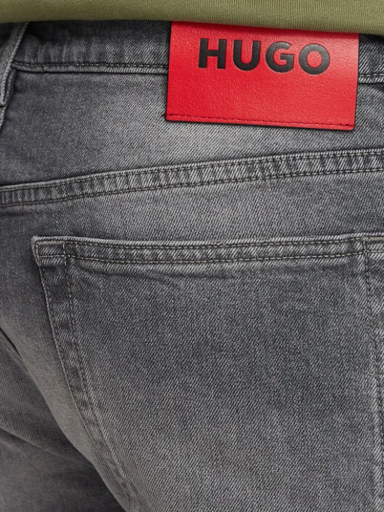 HUGO Jeansy 50561259 Szary Slim Fit