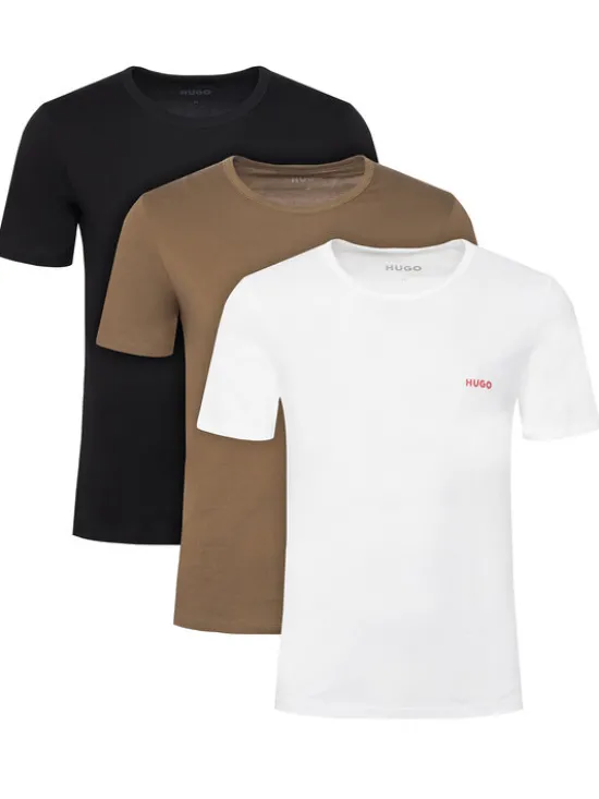 HUGO Komplet t-shirtów Rn Triplet P 50532811 Kolorowy Regular Fit